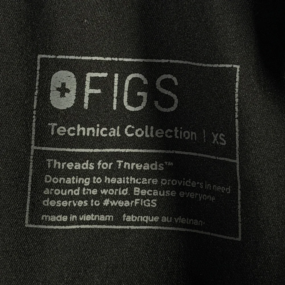 FIGS Zamora Jogger Scrub Pants Black Technical Collection XS W22SW2012 Mens